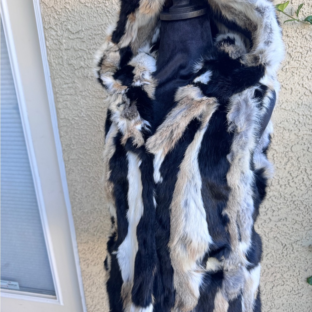 NWOT Love Token 100% Rabbit Fur Vest – Size S – Luxe Real Fur Layering